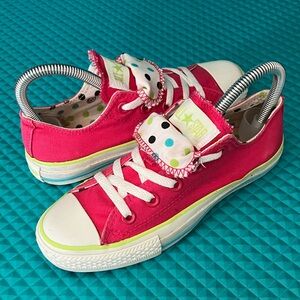 CONVERSE CTAS Unisex Doble Tongue Pink Canvas Shoes | 3M - 5W